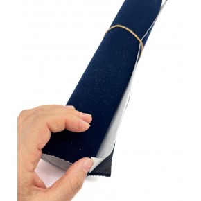 Çanta Aksesuar Yapışkanlı Lacivert Renk Nubuk Kumaş, Abiye Çanta  Kalıp Astarı