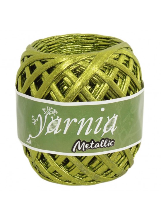 Çanta Aksesuar Yarnia Metalik İp Limon Yeşili Renk