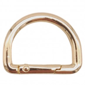 Çanta Aksesuar Yaylı D Halka Light Gold Renk 1 Adet