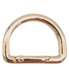 Çanta Aksesuar Yaylı D Halka Light Gold Renk 1 Adet