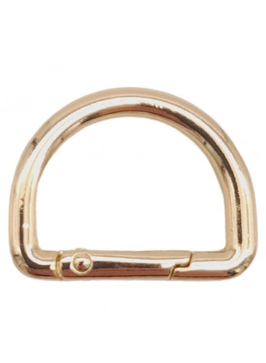 Çanta Aksesuar Yaylı D Halka Light Gold Renk 1 Adet