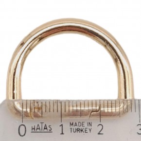 Çanta Aksesuar Yaylı D Halka Light Gold Renk 1 Adet