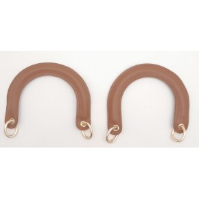 Çanta Aksesuar Yaylı Halkalı Kapsüllü Suni Deri Taba Renk Tutma Sapı Light Gold Metalli