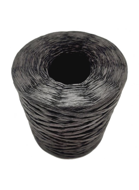 Çanta Aksesuar Yeni İthal Rafya İp 200gr (Siyah Renk)