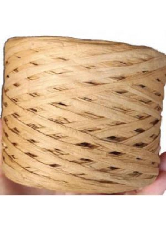 Çanta Aksesuar Yeni İthal Rafya İp (Koyu Hasır Renk)