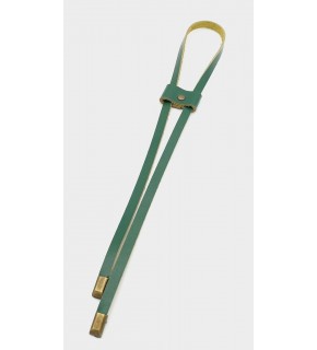 Çanta Aksesuar Yeşil Gerçek Deri Büzgü Antik Metalli