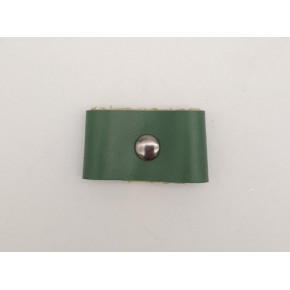 Çanta Aksesuar Yeşil Gerçek Deri Büzgülük Füme Metalli