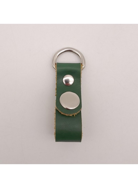 Çanta Aksesuar Yeşil Gerçek Deri Çıtçıtlı Sapucu Böce Gümüş Metalli 1 Adet