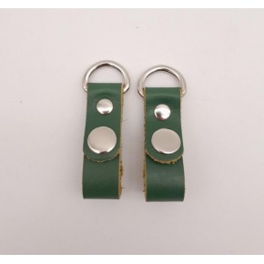 Çanta Aksesuar Yeşil Gerçek Deri Çıtçıtlı Sapucu Böce Gümüş Metalli