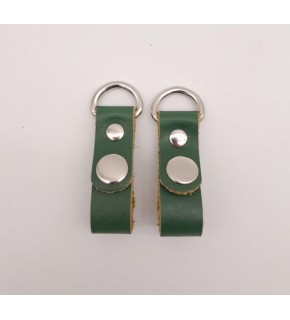 Çanta Aksesuar Yeşil Gerçek Deri Çıtçıtlı Sapucu Böce Gümüş Metalli