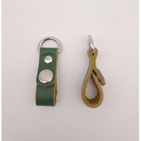 Çanta Aksesuar Yeşil Gerçek Deri Çıtçıtlı Sapucu Böce Gümüş Metalli