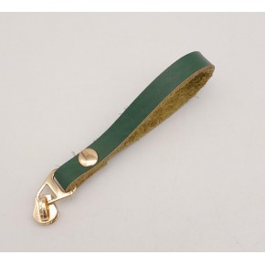 Çanta Aksesuar Yeşil Gerçek Derili Light Gold Döngülü Fermuar Başı