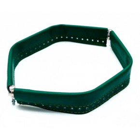 Çanta Aksesuar Yeşil Renk Derili Metal Çanta Ağzı 24 Cm