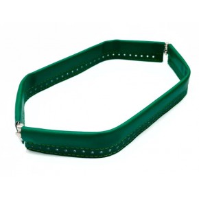 Çanta Aksesuar Yeşil Renk Derili Metal Çanta Ağzı 30 Cm