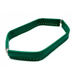 Çanta Aksesuar Yeşil Renk Derili Metal Çanta Ağzı 30 Cm