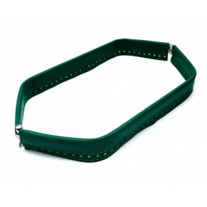 Çanta Aksesuar Yeşil  Renk Derili Metal Çanta Ağzı 33 Cm