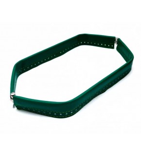 Çanta Aksesuar Yeşil  Renk Derili Metal Çanta Ağzı 33 Cm