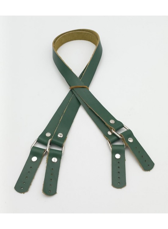 Çanta Aksesuar Yeşil Renk Karedört Model Gerçek Deri Çanta Sapı (Gümüş Metal) Çanta Aksesuar Yeşil Renk Karedört Model Gerçek Deri Çanta Sapı (Gümüş Metal)