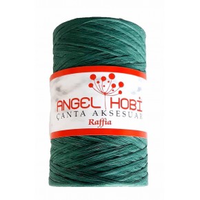 Çanta Aksesuar Yeşil Renk Rafya İp