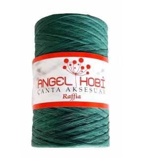 Çanta Aksesuar Yeşil Renk Rafya İp