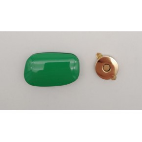 Çanta Aksesuar Yeşil Renkli Light Gold Mıknatıslı Kilit