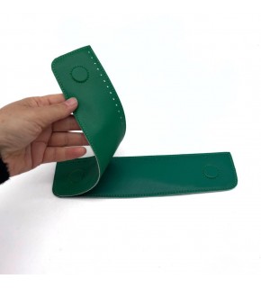 Çanta Aksesuar Yeşil Suni Derili Çift Gizli  Mıknatıs