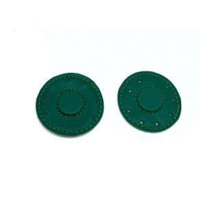 Çanta Aksesuar Yeşil  Suni Derili Yuvarlak  Gizli  Mıknatıs