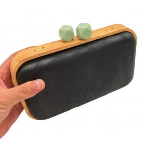 Çanta Aksesuar  Yeşil Toplu Ahşap Çanta Kalıbı