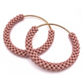 Çanta Aksesuar Yuvarlak Purdra  Boncuklu  Light Gold Renk  Metal Çanta Sapı