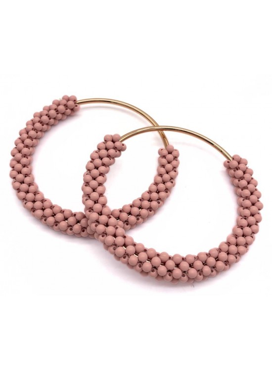 Çanta Aksesuar Yuvarlak Purdra  Boncuklu  Light Gold Renk  Metal Çanta Sapı