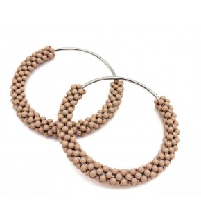 Çanta Aksesuar Yuvarlak Vizon Boncuklu  Gümüş Renk  Metal Çanta Sapı