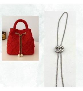 Çanta Aksesuar Zincir Çanta Büzgüsü Gümüş Renk