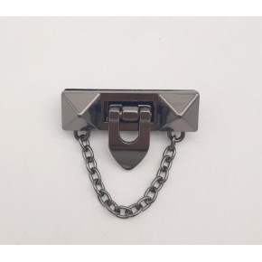 Çanta Aksesuar Zincirli Füme Kilit