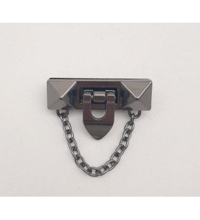 Çanta Aksesuar Zincirli Füme Kilit