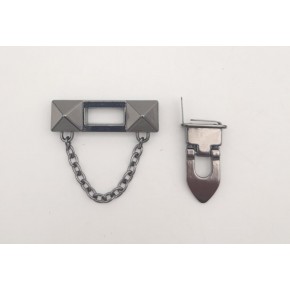 Çanta Aksesuar Zincirli Füme Kilit