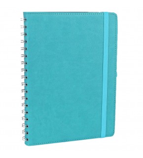 ANITTEPE TURKUAZ TARİHLİ GİZLİ SPİRALLİ AJANDA (17X24 CM)