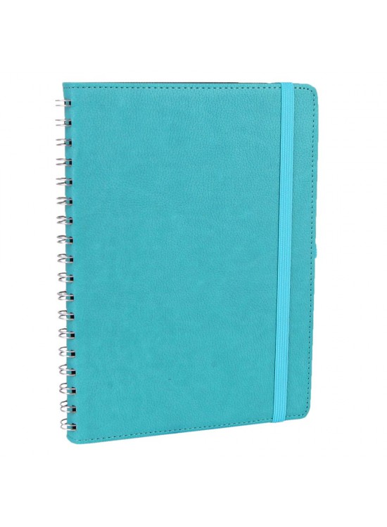 ANITTEPE TURKUAZ TARİHLİ GİZLİ SPİRALLİ AJANDA (17X24 CM)