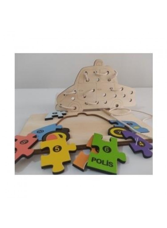 Ankebut Araba Modelli 2 Parça İp Geçirmeli Renkli Ankebut Araba Modelli 2 Parça İp Geçirmeli Renkli