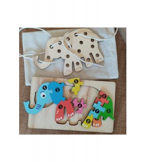 Ankebut Fil Modelli 2 Parça İp Geçirmeli Renkli