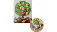 Ankebut Oyuncak Meyve ve Sebzeler Renkli Ahşap Yapboz