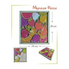 Ankebut Oyuncak Meyveler Puzzle 18*20 Cm