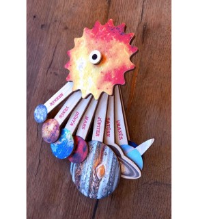 Ankebut Renkli Çark Modelli Güneş Sistemi