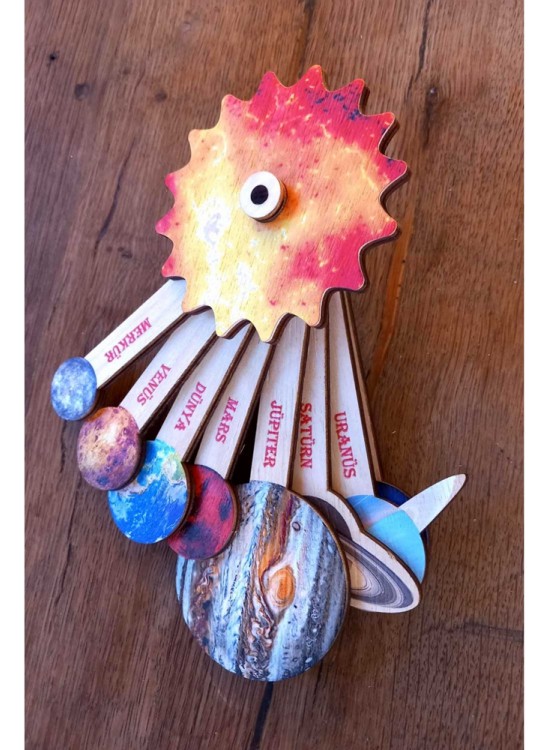 Ankebut Renkli Çark Modelli Güneş Sistemi