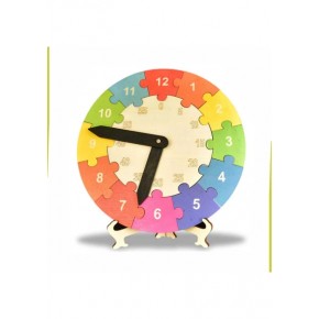 Ankebut Saatleri Öğreniyorum Renkli Daire Puzzle