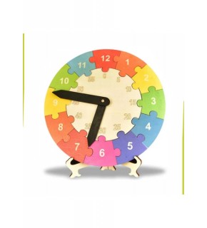 Ankebut Saatleri Öğreniyorum Renkli Daire Puzzle