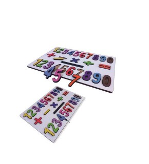 Ankebut Sayılar ve Matematik İşaretleri Puzzle