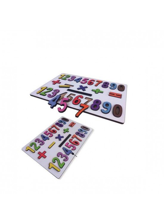 Ankebut Sayılar ve Matematik İşaretleri Puzzle