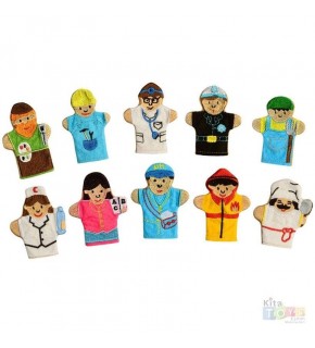 Anki Meslekler Parmak Kukla Seti 10 Lu And-5197