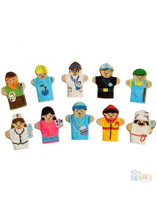 Anki Meslekler Parmak Kukla Seti 10 Lu And-5197