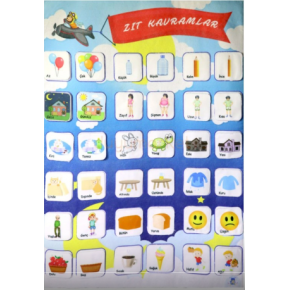 Anki Toys Cırtlı Pano Zıt Kavramlar And-5192